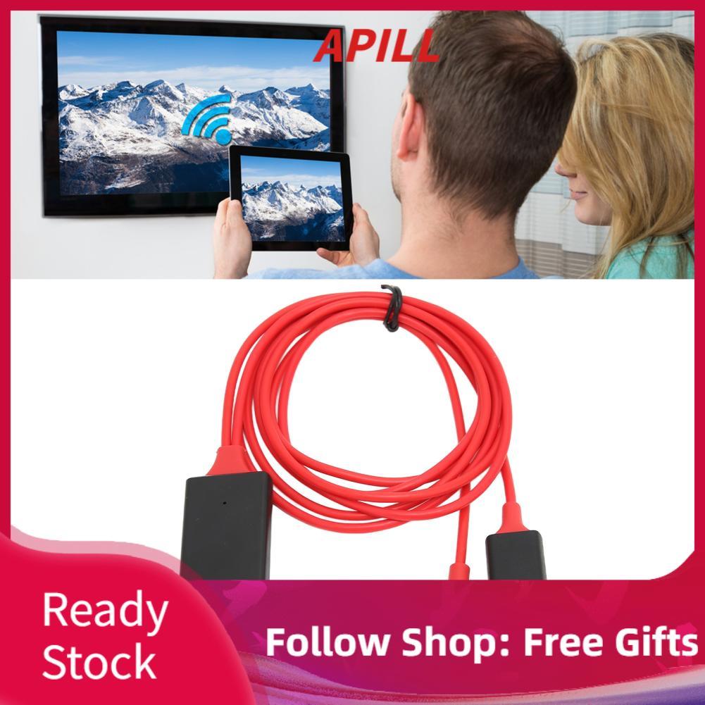 Apill Cáp Acogedor Điện Thoại Thông Minh Sang Máy Chiếu HDMI 1080P Điện Thoại TV Mirroring Adapter K