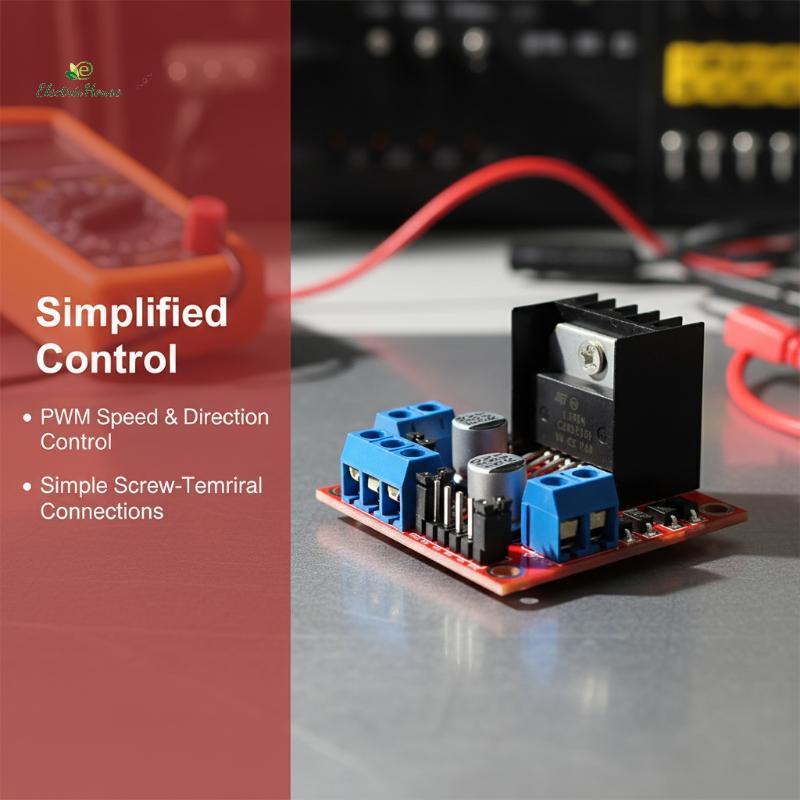 [Nhà điện] Mô-đun điều khiển động cơ L298N DC & Stepper Motor Driver cho Robot ô tô thông minh mới