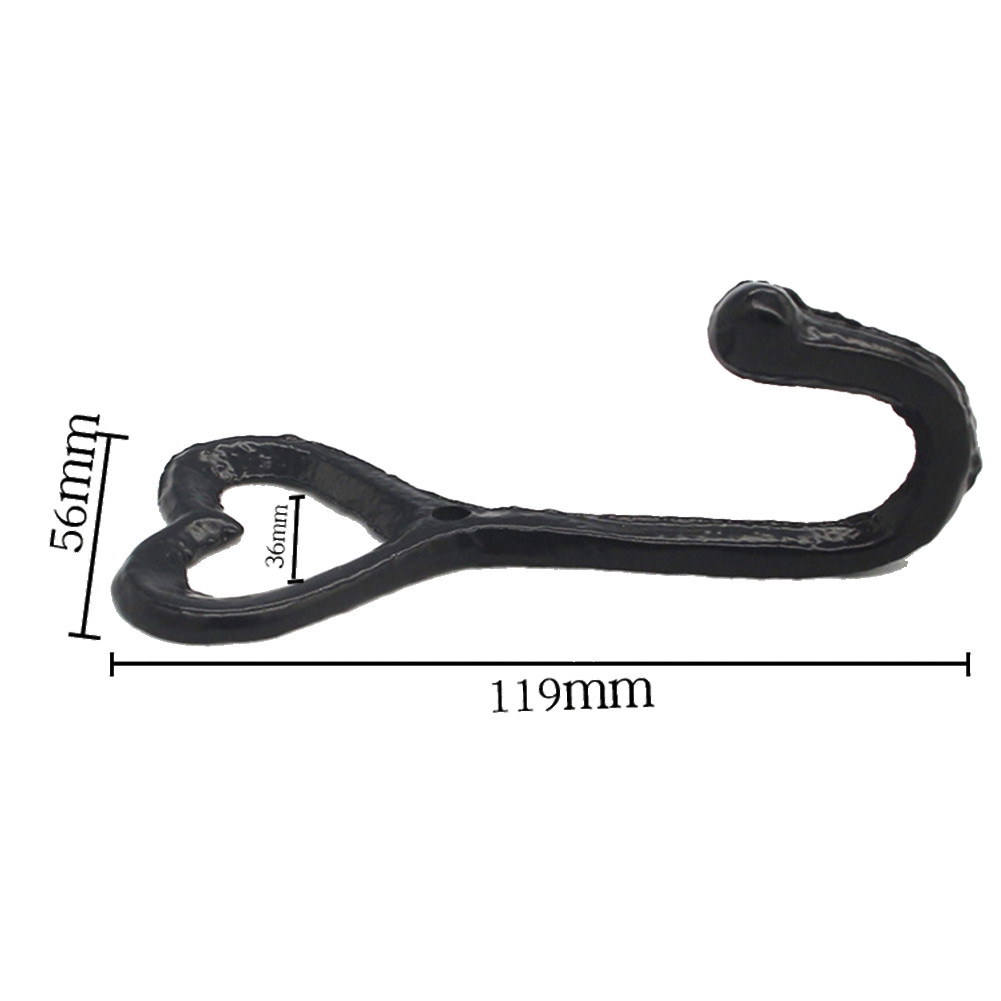 [DOLLDOLL-VN]Iron Heart Coat Hook More Creative Wall Mounted Cast Iron For Bathroom