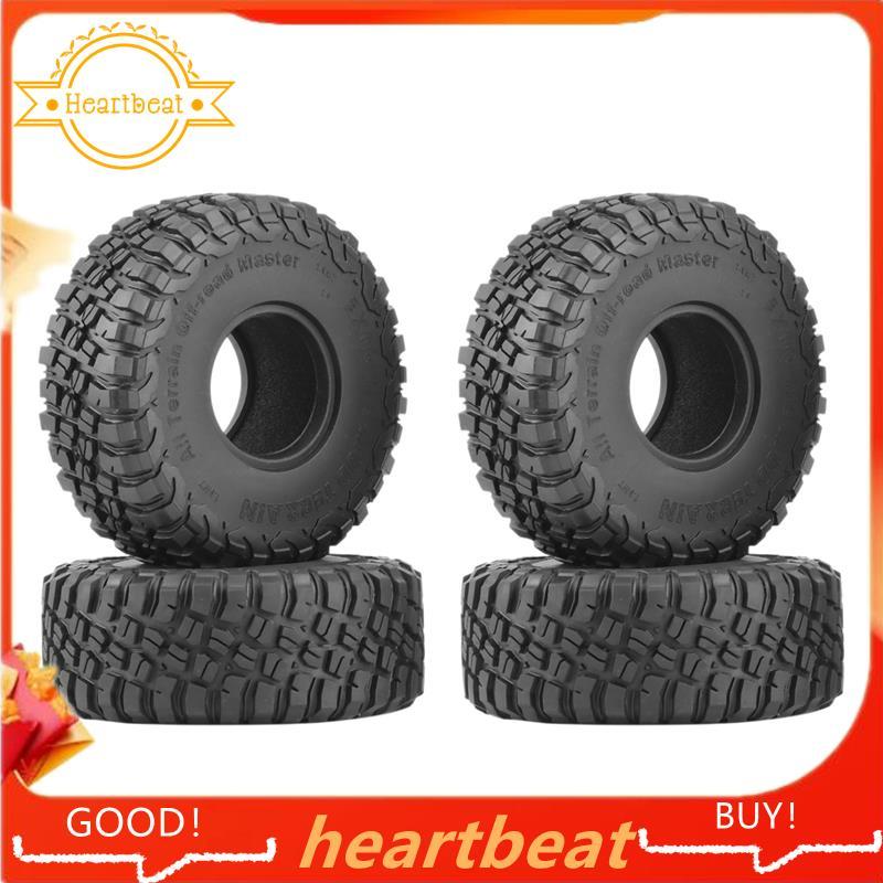 4 120MM 1.9 Lốp Cao Su Lốp Bánh Xe Cho 1 / 10 RC Xe Bánh Xích SCX10 90046 AXI03007 TRX4 D90 CC01