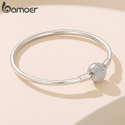 Vòng Tay Bamoer 17 19cm Quả Cầu Lấp Lánh Quà Tặng Trang Sức Cho Nữ
