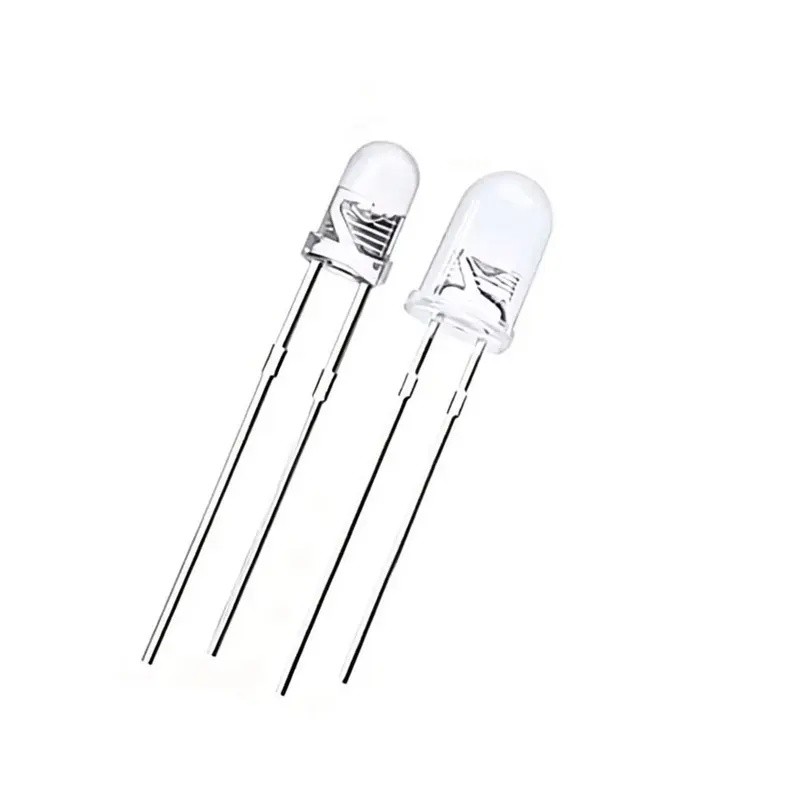 CHIP 10 CHIP UV 365nm 370NM 375 380 395NM 400 415 420NM Diode LED DIP 3mm 5mm Điốt LED UV trong suốt