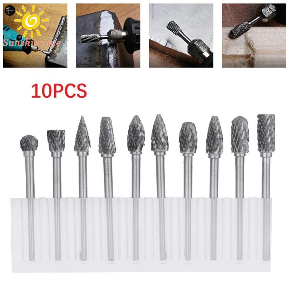 Máy mài quay Burr Thay thế cacbua vonfram 3mm Shank 3x6mm 45-50mm