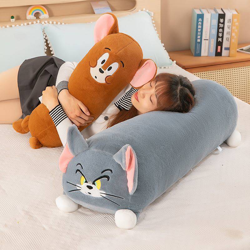 Cat and Mouse Long Plush Toy Tom Jerry Bed Sofa Plush Doll Cd13