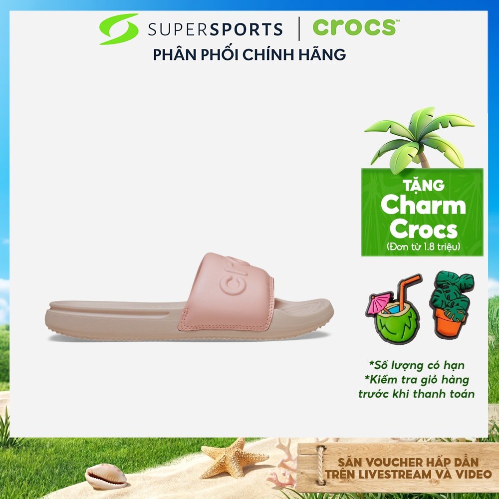 Dép Quai Ngang Nữ Crocs Crocs All Day - Hồng - 211430-78U