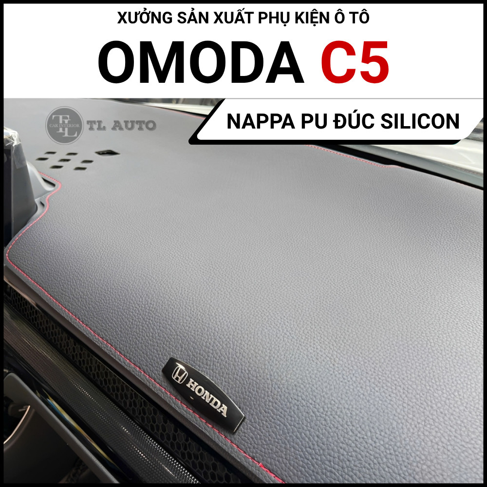 Thảm Taplo Da Pu Nappa Khuôn Đúc Silicon OMODA C5 Chuẩn Form, Không Mùi, Bảo Hành 12 Tháng, TL Auto 