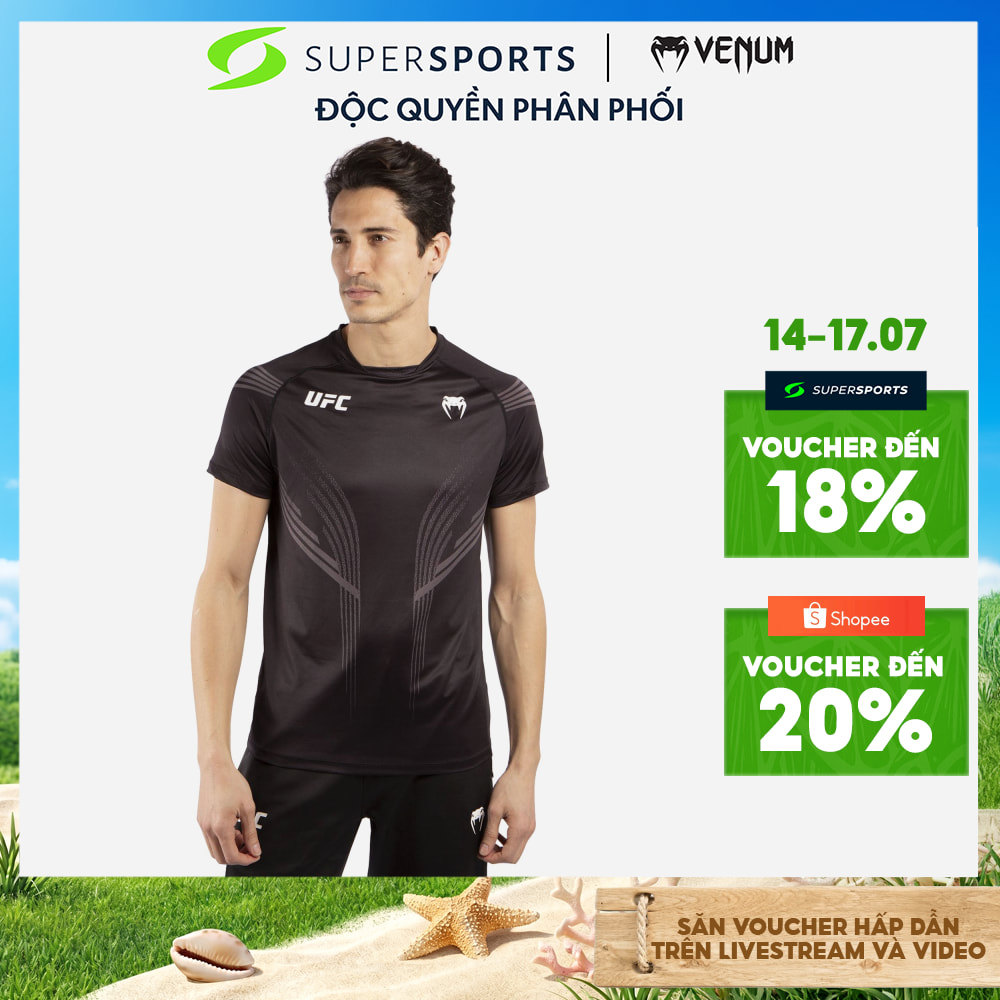 Áo Thun Nam Venum Ufc Pro Line Black Jersey - Black - Đen  - VNMUFC-00059-001