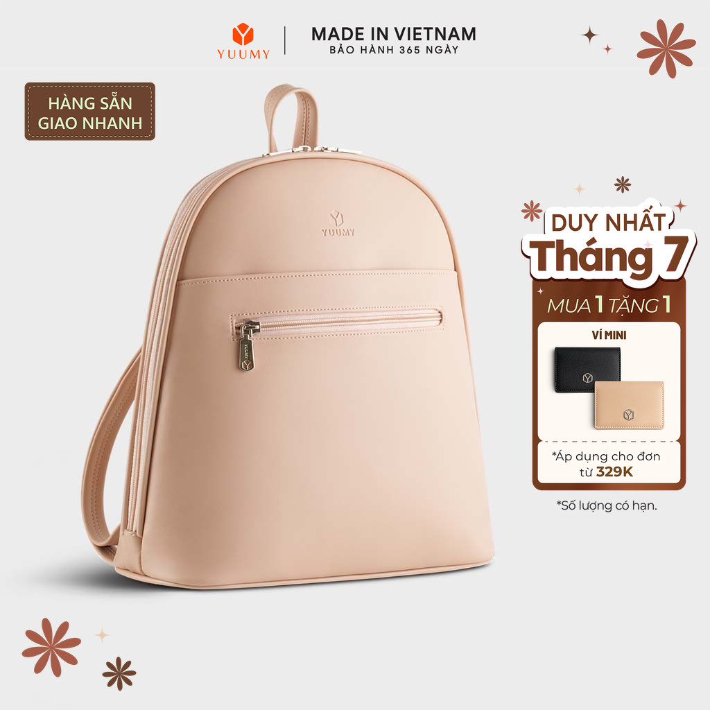 Balo Yuumy (Thời trang nữ phối ngăn - Balo da Seasand YBA102) Bagsmart