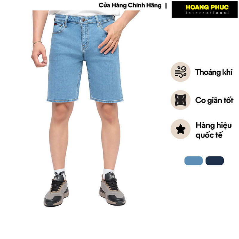Quần Short Jean Nam ECKO UNLTD. Dáng Ôm Cotton Pha Co Giãn Thoáng Mát IF25-05069