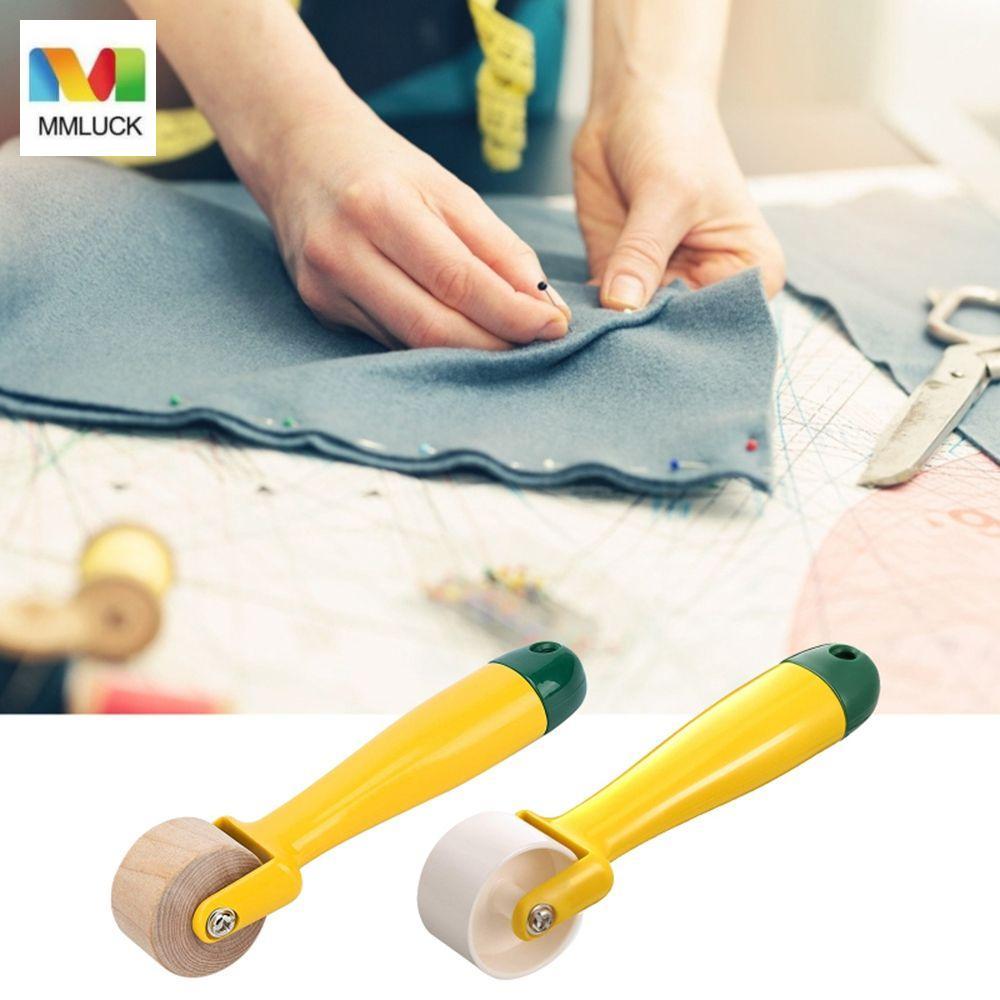 MMLUCK Gỗ Đường May Con Lăn Bấm Bánh Xe Mini May Notion Handmade Dụng Cụ Giấy Dán Tường Con Lăn