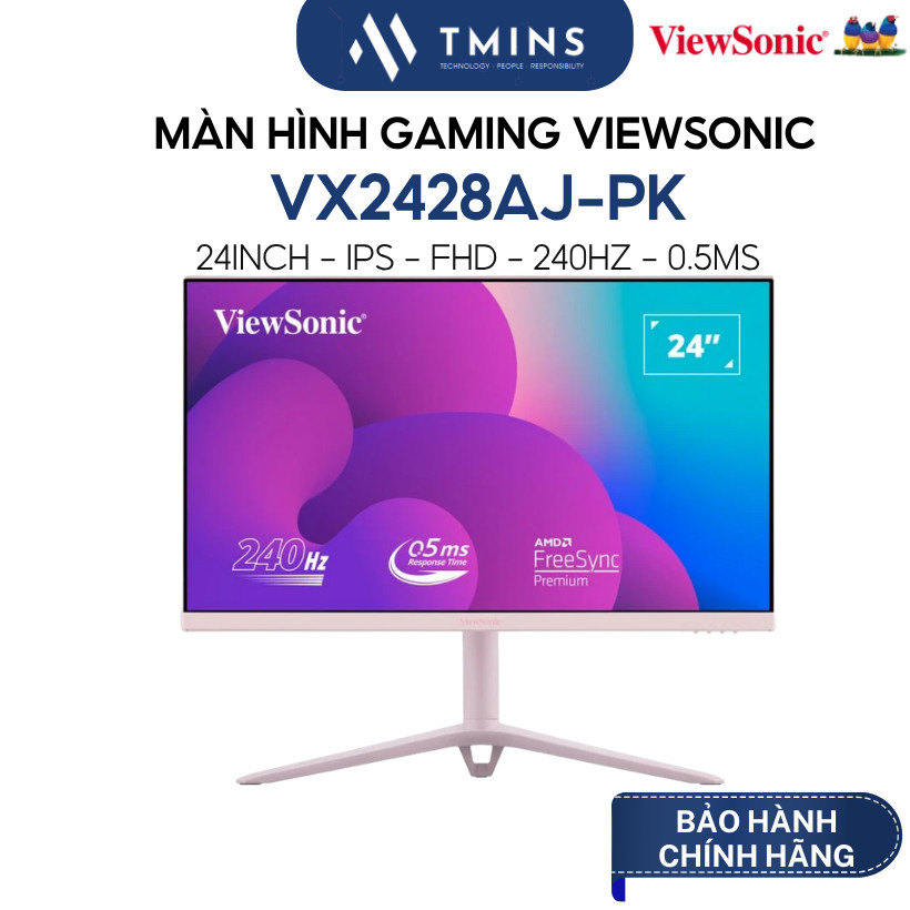 Màn hình Viewsonic VX2428AJ-PK/BL (24inch - IPS - FHD - 240hz - 0.5ms) - Hàng chính hãng.