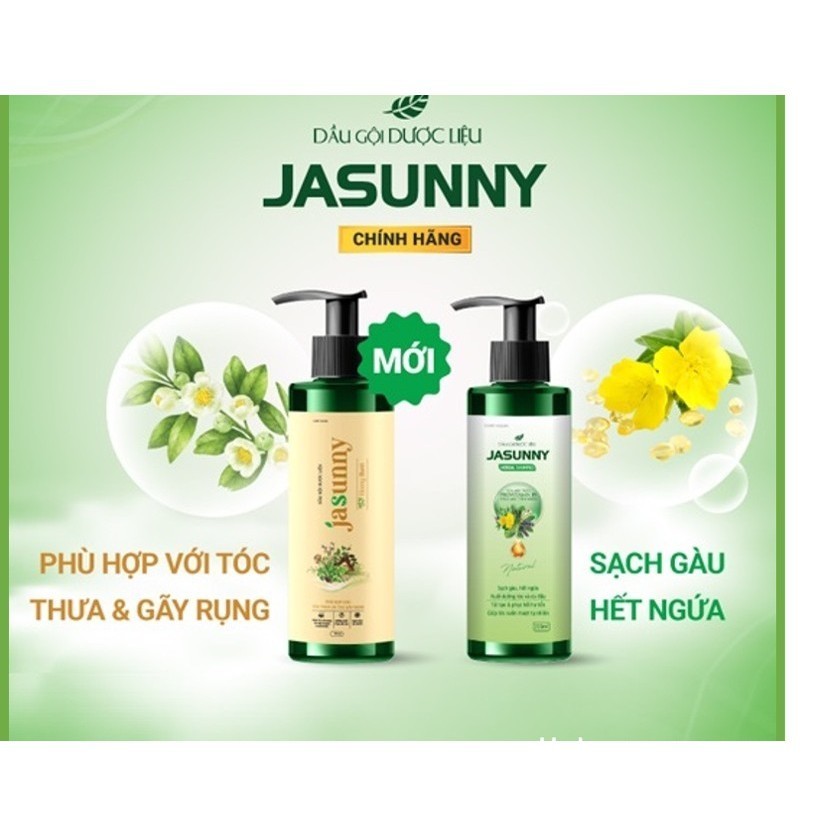 Dầu gội dược liệu Jasunny: Sạch gàu - hết ngứa ngay từ lần gội đầu tiên (220ml)