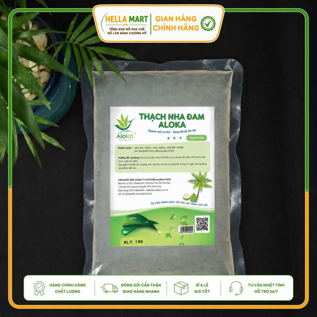 Thạch Nha Đam Aloka Hương Vải Topping Nha Đam Trà Trái Cây Trà Sữa Chè Nguyên Liệu Pha Chế