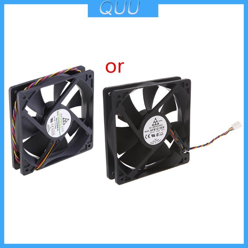 Vòng bi quạt làm mát CPU QUU 12025 12V 0 8A 12cm 4400RPM Model AFB1212SH Quạt làm mát yên tĩnh cho k