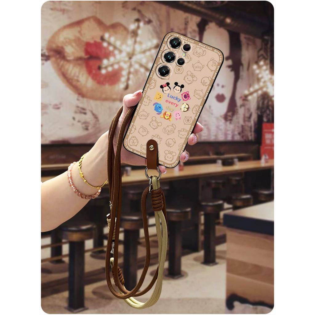 Ốp Điện Thoại Vòng Cổ Dễ Thương Cho Oukitel C61 / C61 Pro Thiết Kế Thời Trang Ốp Lưng Graffiti Hoạt 