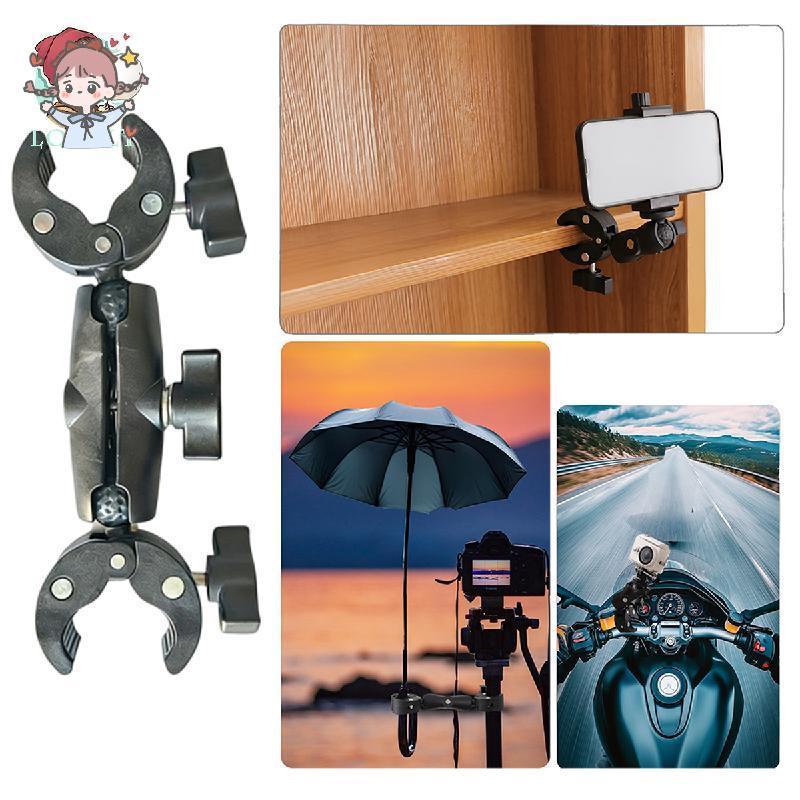 Camera Kẹp Đôi Xoay 360 Độ Siêu Kẹp Giá Đỡ Camera Xe Máy Xe Đạp Xe Máy
