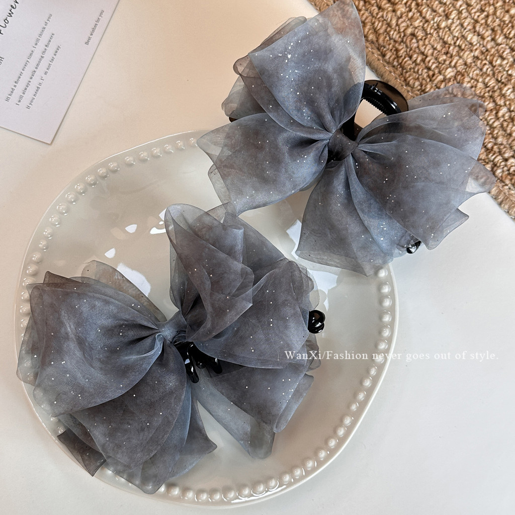 Gypsophila Bow Banana Clip Back Head Kẹp tóc hàng ngày phù hợp