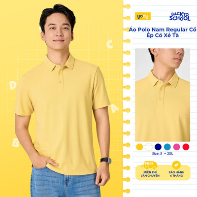 [POLO ALL IN 1] Áo Polo Nam Yody Regular Cổ Ép Có Xẻ Tà MCPO26A023