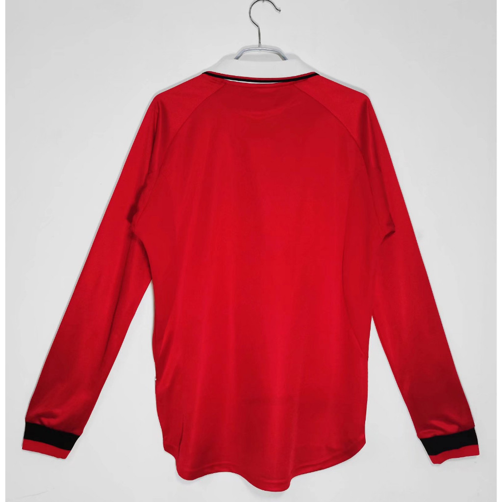 1999 Manchester United UCL FINAL Sân nhà dài tay Retro MU Soccer Jersey Bóng đá MNU- Terry66