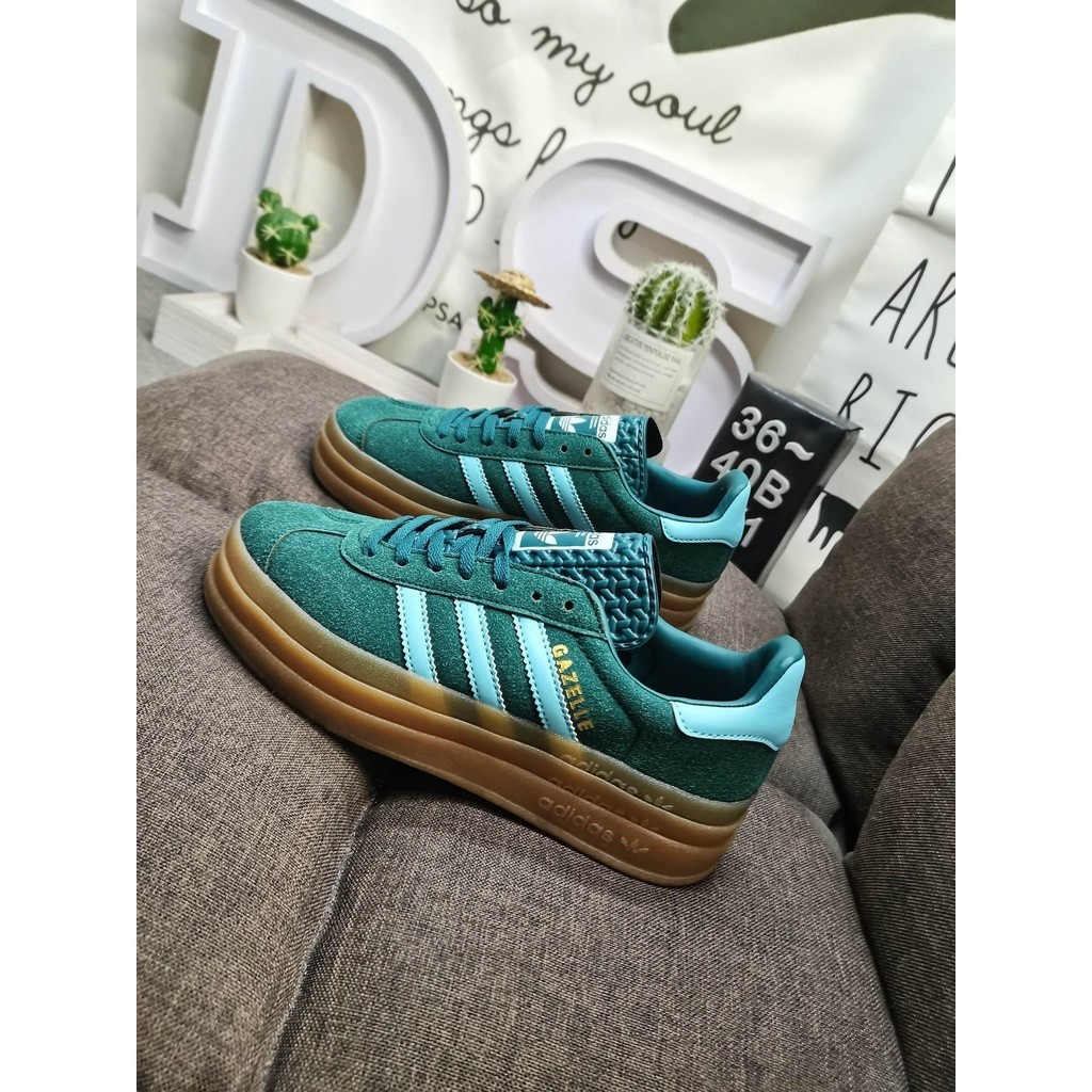 Giày thể thao dày cổ điển Adidas Originals Gazelle bold W nguyên bản Clover chất lượng cao