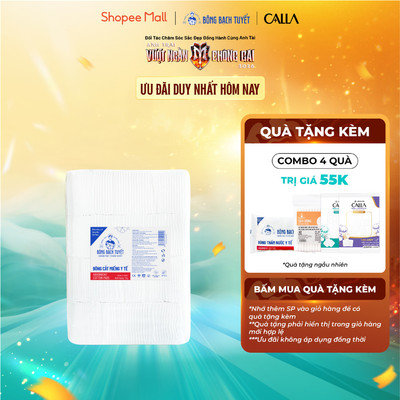 Bông y tế cắt Bạch Tuyết (10cm x 10cm) - 1Kg