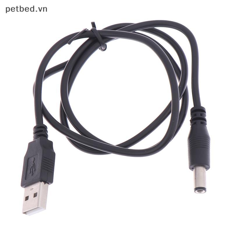 Cáp sạc USB sang DC 5.5mm Cắm Ja Cáp nguồn USB cho máy nghe nhạc MP3 / MP4