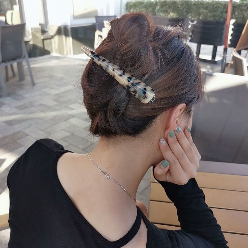 Lớn Retro Đầu Đĩa Tóc Mỏ Vịt Kẹp Tóc Da Báo In Mũ Đội Đầu Nữ Phù Hợp Với Kẹp Bên Kẹp Tóc Kẹp Tóc 06.