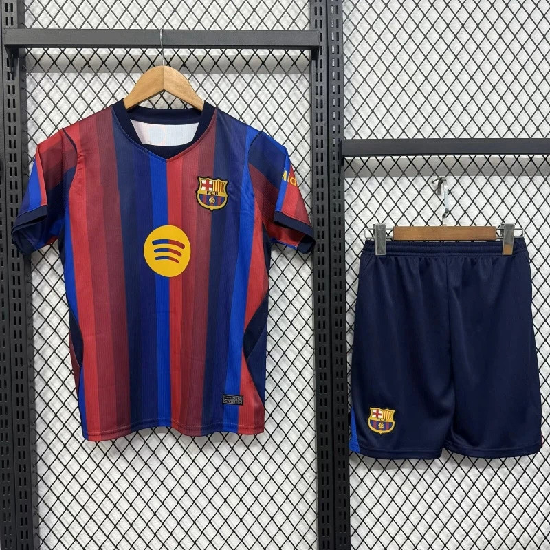 Chất lượng cao 26-27 Bar Club Home Jersey Yaman #10 Pedri #8 Bộ áo bóng đá trẻ em #268411