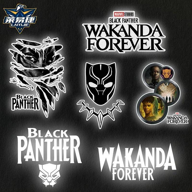 Black Panther 2 Watt Kanda Long Live Marvel Movie Joint Name Reflective Motorcycle Automobile Sticke