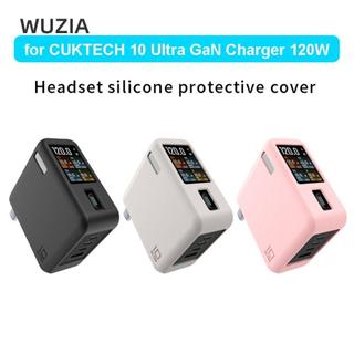 WUZIA Silicone, Bảo Vệ Chống Sốc Màu Trơn, Di Động Chất Lượng Cao Mềm Chống Bụi Mang Theo Cho CUKTECH 10 Ultra GaN Sạc 120W Du Lịch