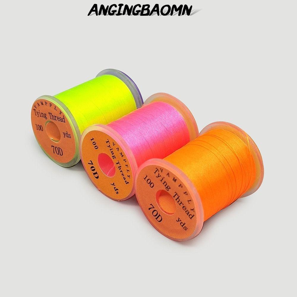 ANGINGBAOMN Fly Fishing Line, Thread Spool Premium Fly Tying Thread Line, Salmon Bass Dây Câu Siêu M
