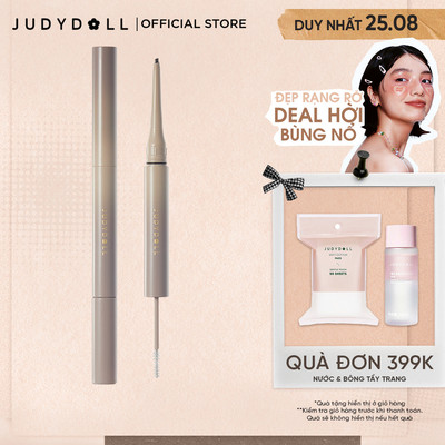 [MỚI] Chì Kẻ Mày & Mascara Lông Mày Hai Đầu JUDYDOLL Duo Eyebrow Pencil