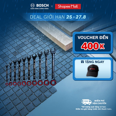 Bộ Cờ Lê 10 Món Thép Đen Bosch 1600A016BU – Chắc Chắn, Đa Năng, Chuyên Nghiệp Chuẩn Đức
