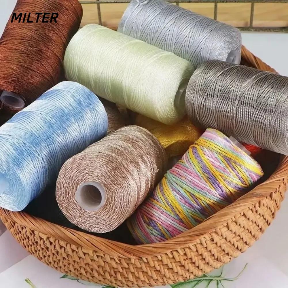 MILTER Waxed Thread Cord, Dây Polyester 0.8MM Dây Cotton Sáp, Vintage 150D Arts Craft 260M Tay Khâu 