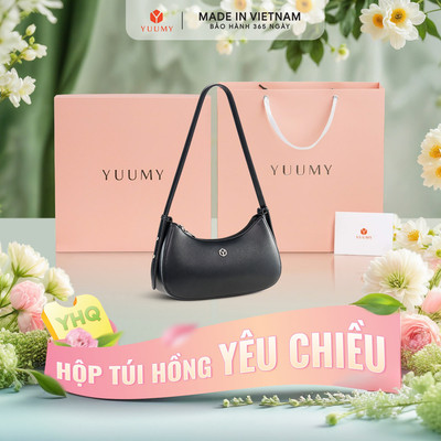 Bộ hộp quà YUUMY (Túi đeo vai nữ YUUMY YN358 + Hộp quà YHQ2 + Túi giấy YTG2 + Túi rút BVR3838 + Thiệp cảm ơn YBT1)