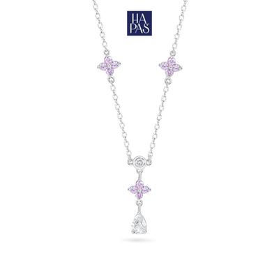 [BST SECOND CHAPTER] Dây Chuyền Pure HAPAS JEWELRY Trang Sức Mạ Bạch Kim Đính Đá CZ Cao Cấp VC26075-SP