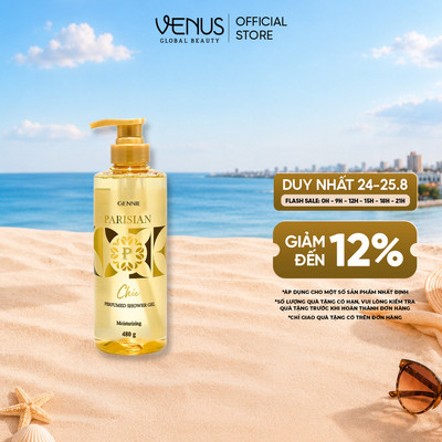 Sữa tắm Nước hoa Nữ Gennie Parisian 480ml hương thơm sang trọng, quyến rũ