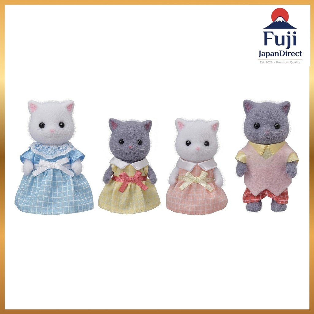 Sylvanian Families Doll Persian Cat Family FS-36 ST Mark Certification Ages 3+ Toy Dollhouse Sylvani