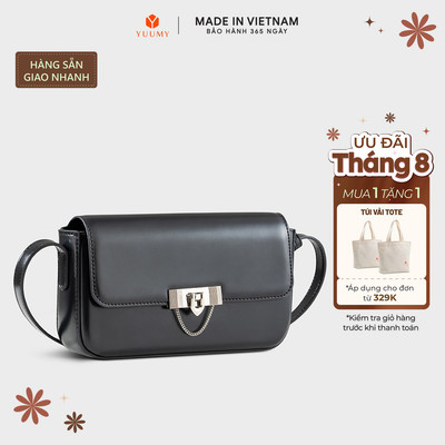 Túi Yuumy (Thời trang nữ dáng hộp hiện đại size 22 - Túi đeo chéo da Smooth YN298)