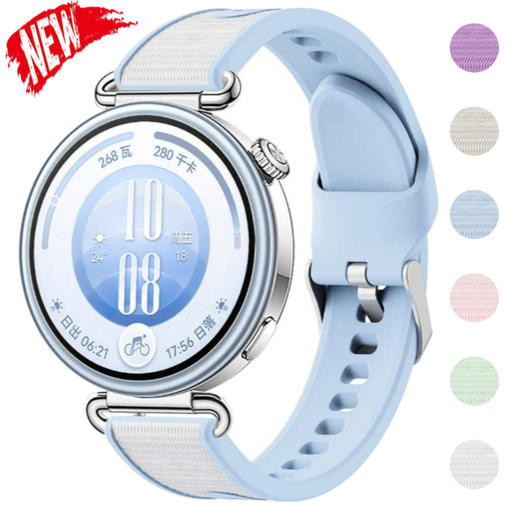 Dây đeo silicon 18mm cho Huawei Watch GT7 41mm GT6 GT5 / 4 41mm Đồng hồ 5 Vòng đeo tay thể thao 42mm