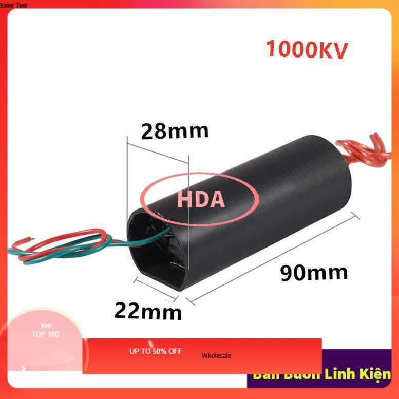 Kích Điện Cao Áp, Vào 3V7-6V ra 400KV 1000KV (Máy đánh lửa, dùi cui) - Module tăng áp