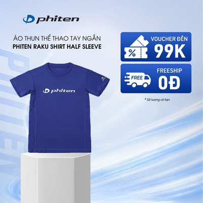 Áo Thun Thể Thao Cổ Tròn Tay Ngắn Phiten Raku Shirt Half Sleeve