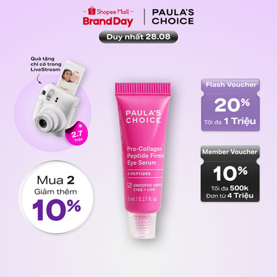 Tinh chất dưỡng mắt giảm nếp nhăn Paula's Choice Pro-Collagen Peptide Firming Eye Serum 5ml 1087
