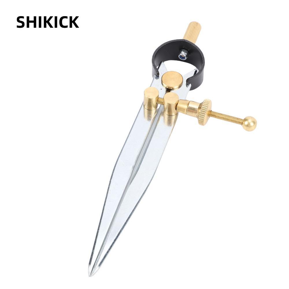 SHIKICK Wing Divider Caliper, Flat Leg Shape Carbon Spring Divider Caliper, Đồng thau có thể điều ch