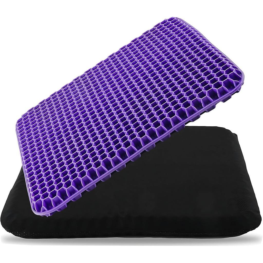 Gel Seat Cushion, Cooling Honeycomb Cushion for Long Sitting, Tailbone & Coccyx Pain Relief, Ergonom