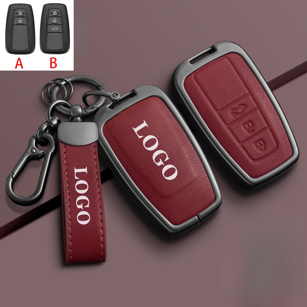 Từ Xa Chìa Khóa Bao Kim Loại Chìa Khóa Fob Vỏ Móc Khóa Cho Xe Toyota Corolla Altis Corolla Cross Cam