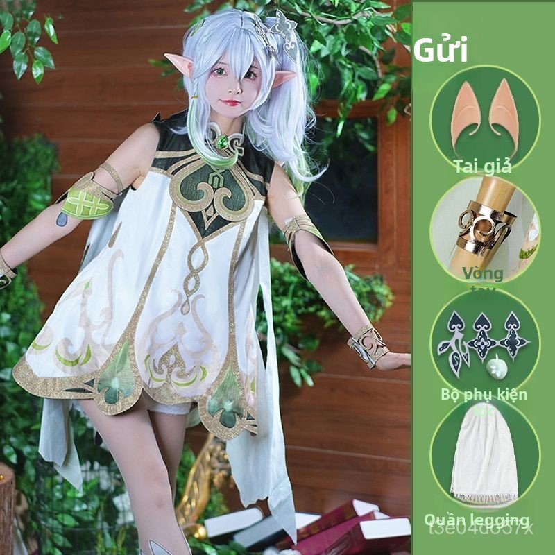 Trang phục cosplay Genshin Impact Nahida, chất liệu cao cấp, may đẹp, đầy đủ phụ kiện