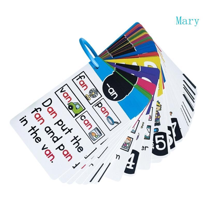 Mary Giáo Dục Phonics Flashcards Với Hình Ảnh Từ vựng Thẻ Xây Dựng