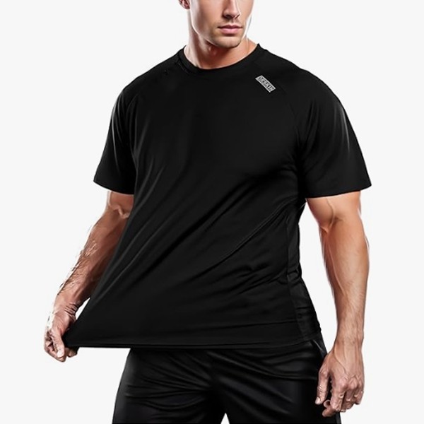 DRSKIN Hàn Quốc Áo thun ngắn tay Raglan Ice Silk Performance Top Loose Fit Quick Dry Athleisure Gym 