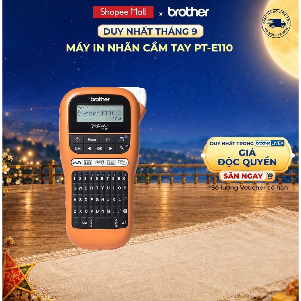 Máy in nhãn Brother PT-E110